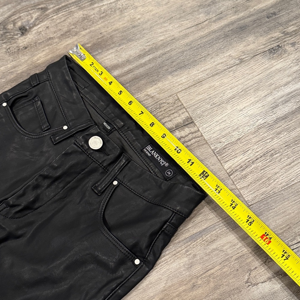 Blank NYC Faux Leather Skinny Pants Black Size 26 - Picture 5 of 10
